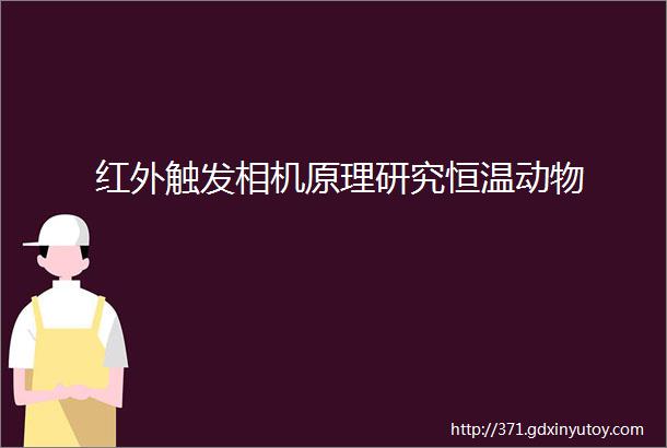 红外触发相机原理研究恒温动物